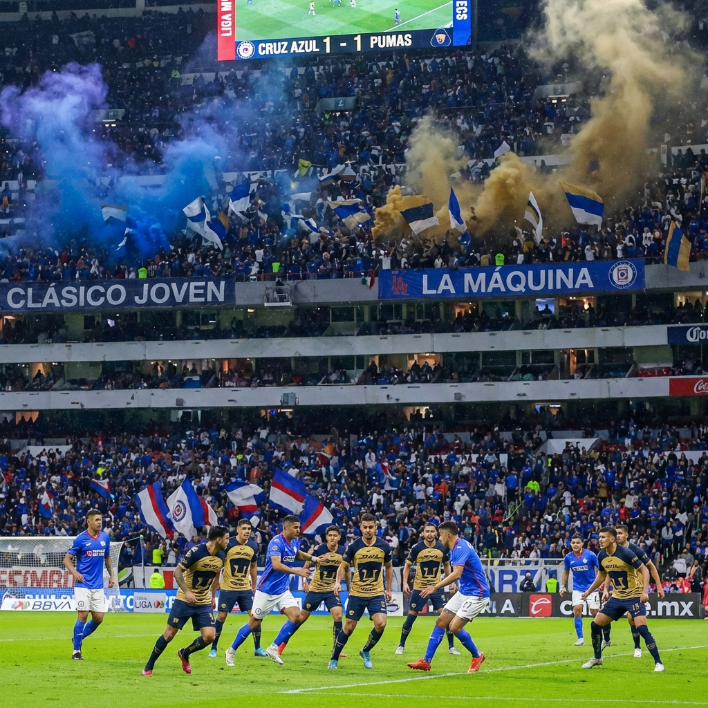 Cruz Azul vs Pumas Clásico Joven